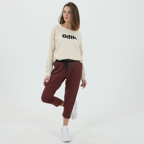 Γυναικείο παντελόνι φόρμας BODYTALK KEEPITREALW 7/8 μπορντό Γυναικεία