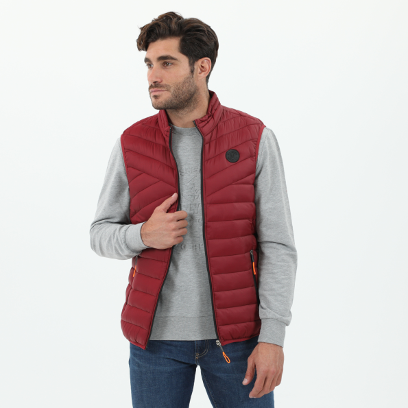 Ανδρικό αμάνικο padded μπουφάν MARTIN & CO κόκκινο