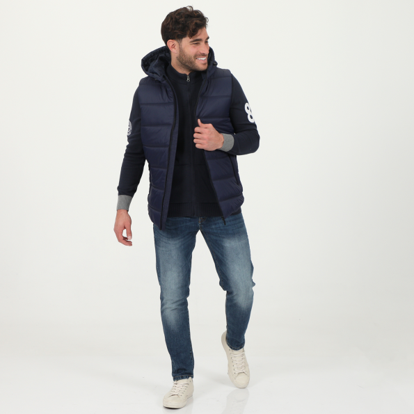 Ανδρικό αμάνικο μπουφάν BODYTALK 1222D-959223 JKTMCL μπλε Ανδρικά