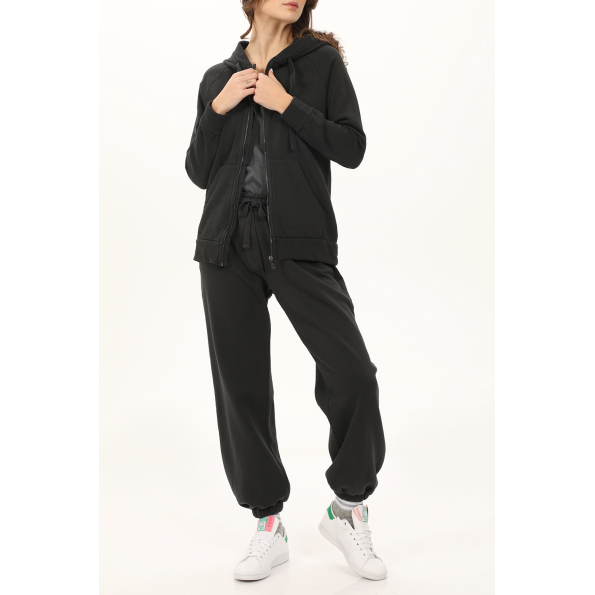 Γυναικεία φούτερ ζακέτα CROSSLEY hoodzipgrd full zip hooded μαύρη Γυναικεία