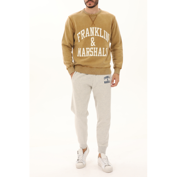 Ανδρική φούτερ μπλούζα FRANKLIN & MARSHALL JM5067.000.2006G36 μπεζ Ανδρικά