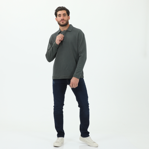 Ανδρική polo μπλούζα DIRTY LAUNDRY πράσινη Ανδρικά