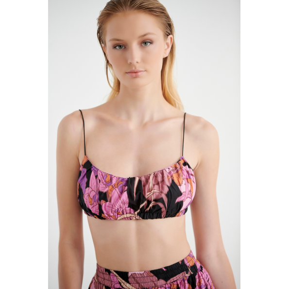 Γυναικεία cropped τοπ SUGARFREE 22806087 εμπριμέ