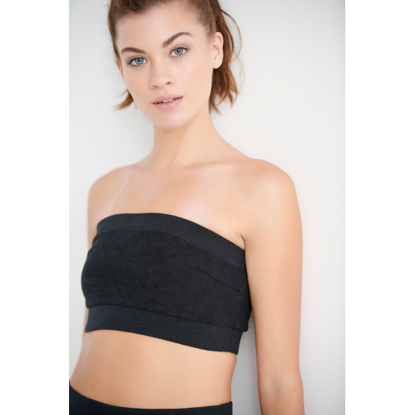 Γυναικείο cropped τοπ SUGARFREE22818129 μαύρο