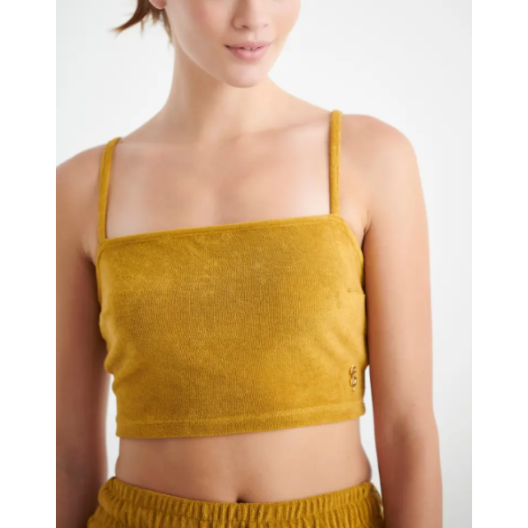 Γυναικείο crop top SUGARFREE 22818174 κίτρινο