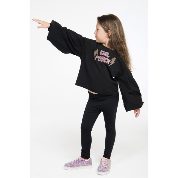 Παιδικό κολάν SUGARFREE LONG BASIC LEGGINGS 863548 μαύρο Παιδικά