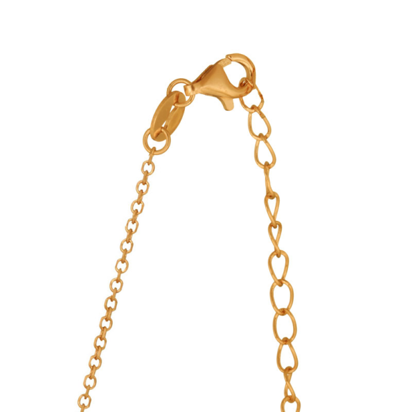 Γυναικείο ασημένιο κολιέ choker JEWELTUDE 14166 κίτρινο επιχρυσωμένο Γυναικεία