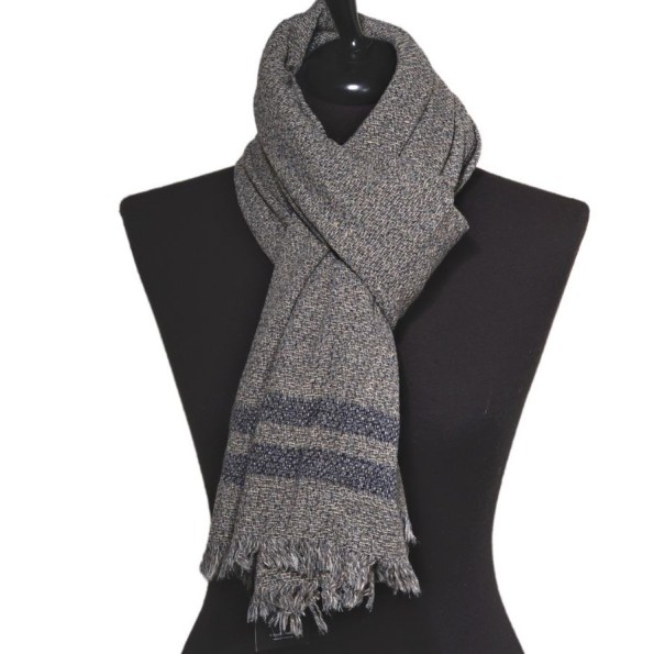 Unisex πλεκτό κασκόλ 19V69 ITALIA 62107 γκρι Γυναικεία