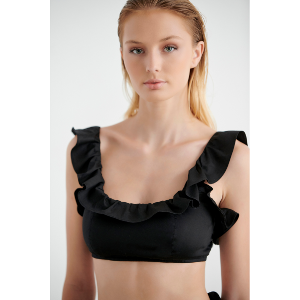 Γυναικείο cropped top beachwear SUGARFREE RIVERA 22818193 μαύρο