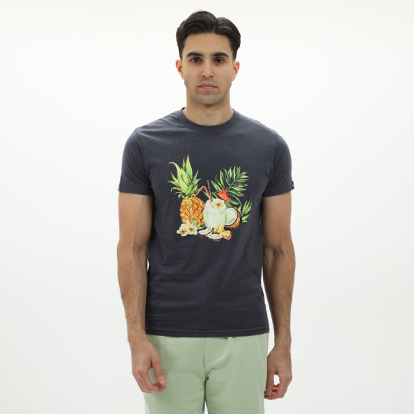 Ανδρικό t-shirt GREENWOOD 21D9082221 μπλε