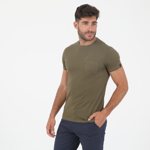 Ανδρικό t-shirt GREENWOOD GRW02 CITY χακί Ανδρικά