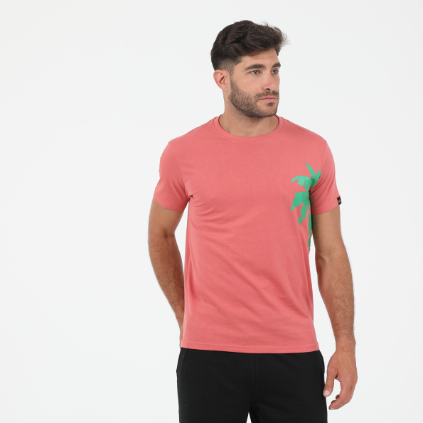 Ανδρικό t-shirt GREENWOOD T-SHIRT GRW06 FINIKAS κοραλί