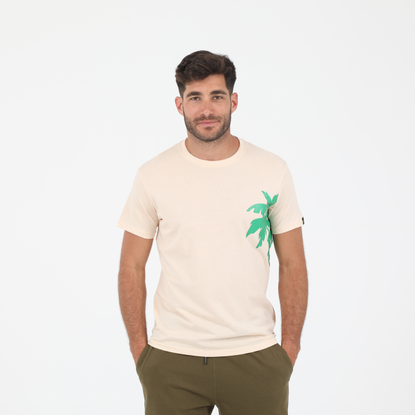 Ανδρικό t-shirt GREENWOOD GRW06 FINIKAS εκρού