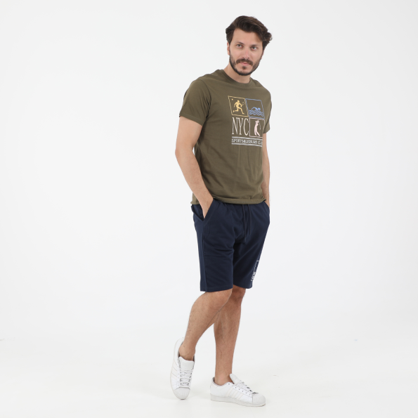 Ανδρικό t-shirt OCEAN SHARK OS06 SPORTS χακί Ανδρικά