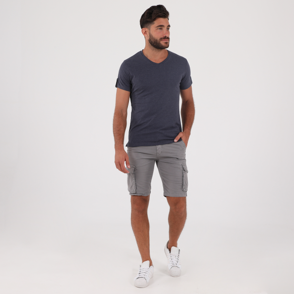 Ανδρικό t-shirt OCEAN SHARK OS07 R/N μπλε μελανζέ Ανδρικά