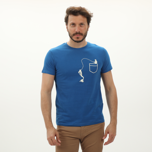 Ανδρικό t-shirt RUN 21D9102221 μπλε