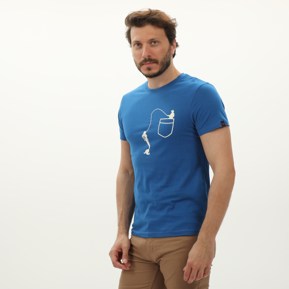 Ανδρικό t-shirt RUN 21D9102221 μπλε Ανδρικά