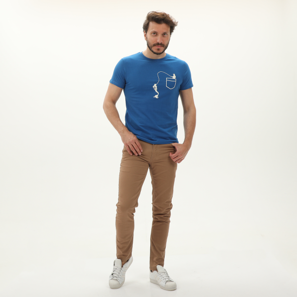 Ανδρικό t-shirt RUN 21D9102221 μπλε Ανδρικά