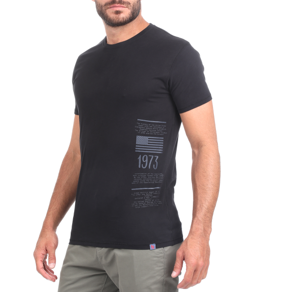Ανδρικό t-shirt BATTERY μαύρο Ανδρικά