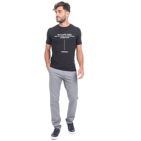 Ανδρικό t-shirt BATTERY μαύρο Ανδρικά