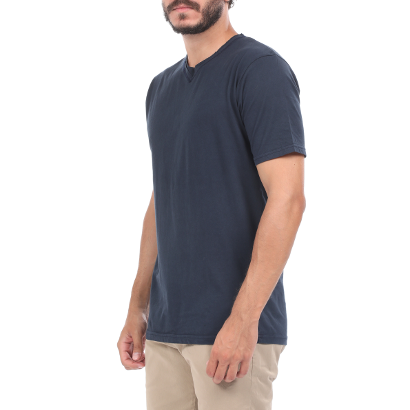 Ανδρική μπλούζα BATTERY SOLID1 GARMENT DYE μπλε Ανδρικά