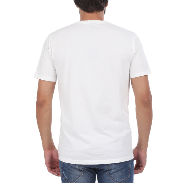 Ανδρική μπλούζα BATTERY SOLID1 GARMENT DYE λευκή Ανδρικά