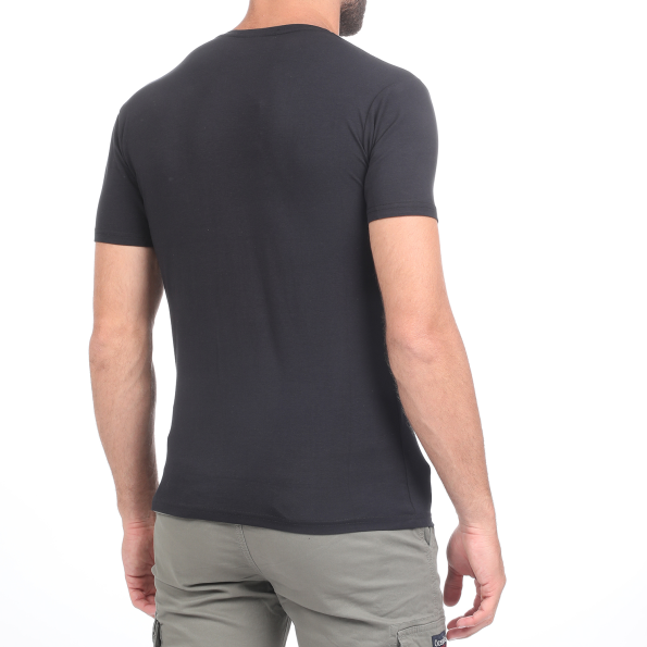 Ανδρικό t-shirt BATTERY MODAL μαύρο Ανδρικά