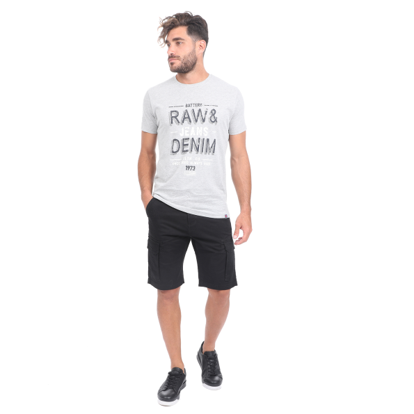 Ανδρικό t-shirt BATTERY γκρι Ανδρικά