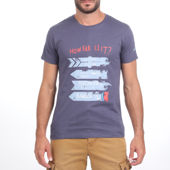 Ανδρικό t-shirt BATTERY μπλε
