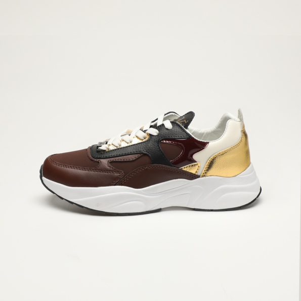 Γυναικεία sneakers 19V69 ITALIA FI 20814002 καφέ χρυσά