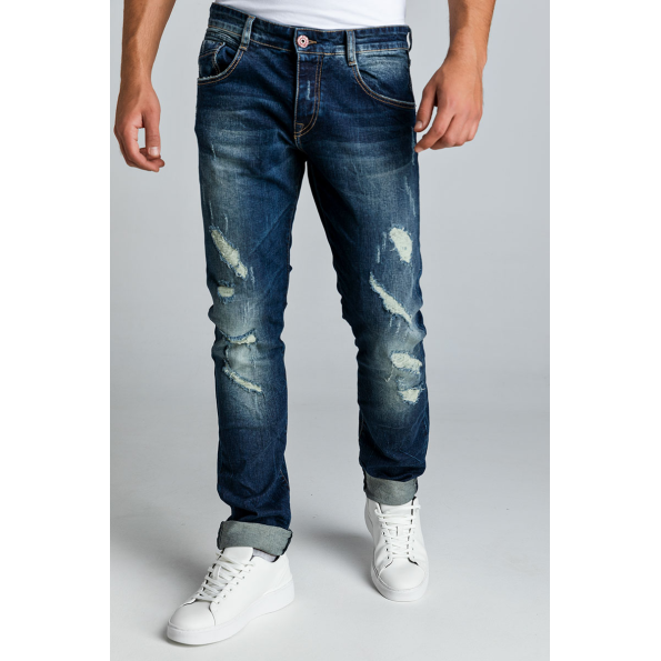 Ανδρικό jean παντελόνι EDWARD JEANS 19.1.1.84.322 μπλε