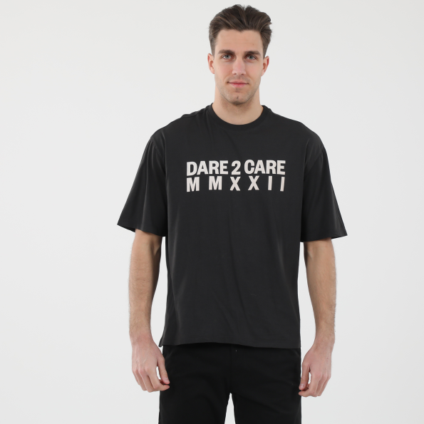 Ανδρικό oversized t-shirt DIRTY LAUNDRY DLMT2121F D2C ανθρακί