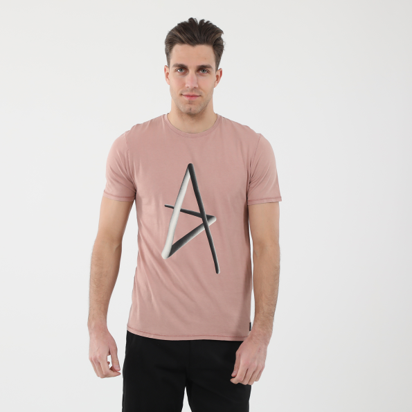 Ανδρικό t-shirt DIRTY LAUNDRY DLMT2221F ALPHA ροζ