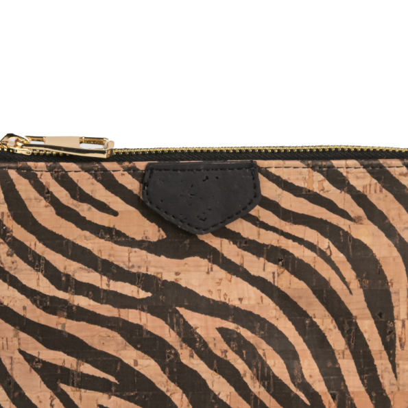 Γυναικεία τσάντα ώμου APOXYLO 381.2 BRUCE ZEBRA εκρού μαύρη Γυναικεία