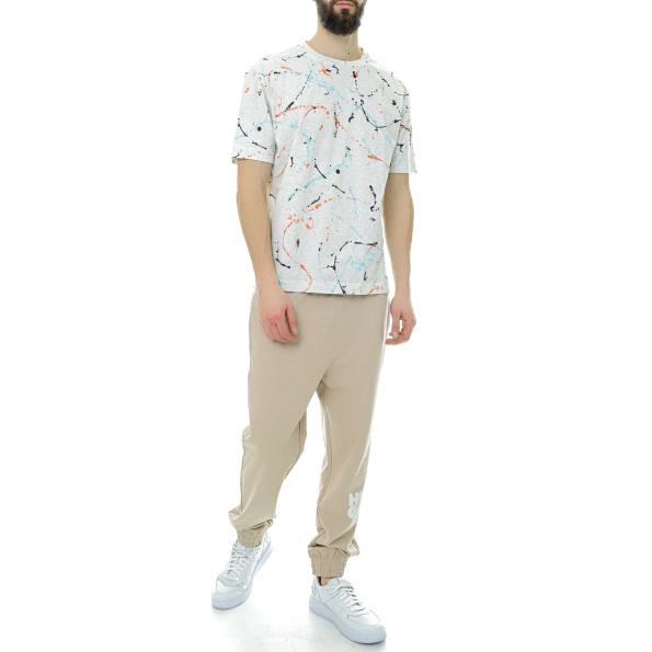 Ανδρικό t-shirt BOSS 50486513 Tepaint γκρι πολύχρωμο Ανδρικά