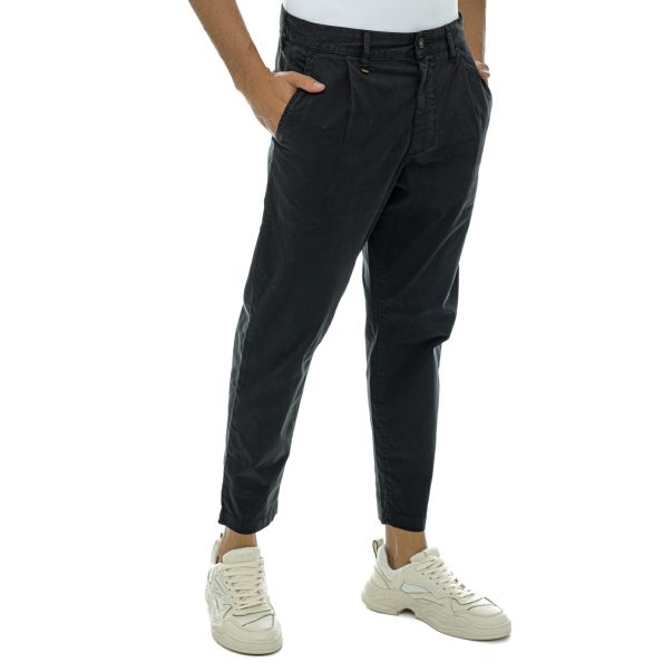Ανδρικό chino παντελόνι BOSS 50489106 Schino-Shyne μαύρο Ανδρικά