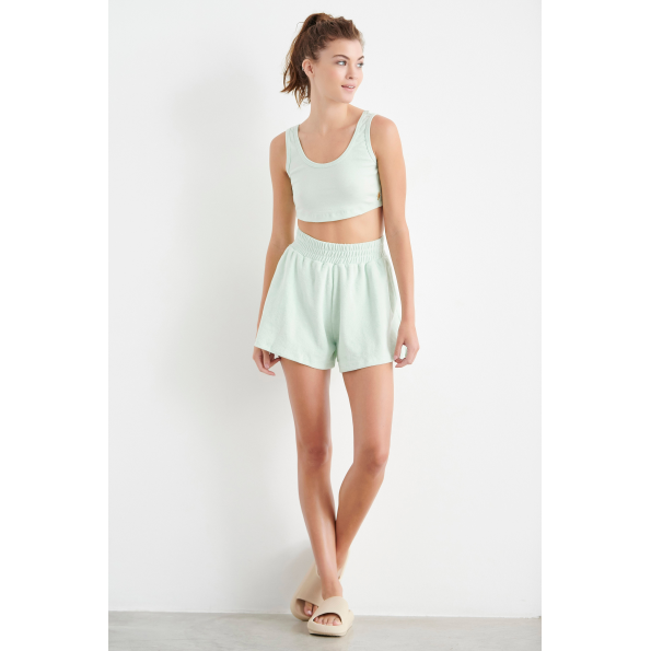 Γυναικείο cropped top SUGARFREE 22812255 πράσινο ανοιχτό Γυναικεία