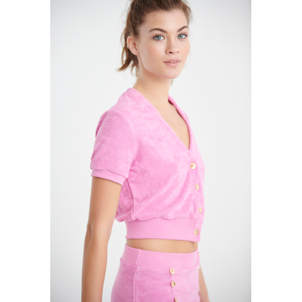 Γυναικεία cropped ζακέτα SUGARFREE 22813165 πράσινη Γυναικεία