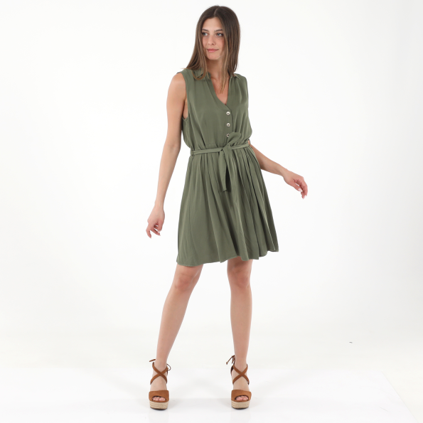Γυναικείο mini φόρεμα ALE 81349896 χακί