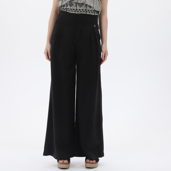Γυναικεία παντελόνα wide leg ATTRATTIVO 9913843 μαύρη