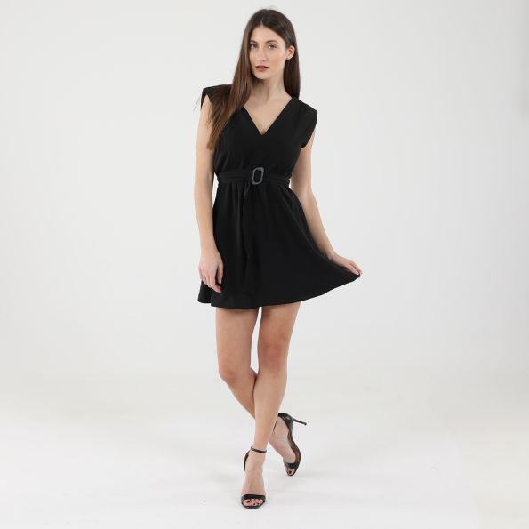 Γυναικείο mini φόρεμα ALE 81684760 μαύρο