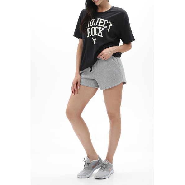 Γυναικείο αθλητικό σορτσάκι UNDER ARMOUR 1376257 Rival Fleece Short γκρι Γυναικεία