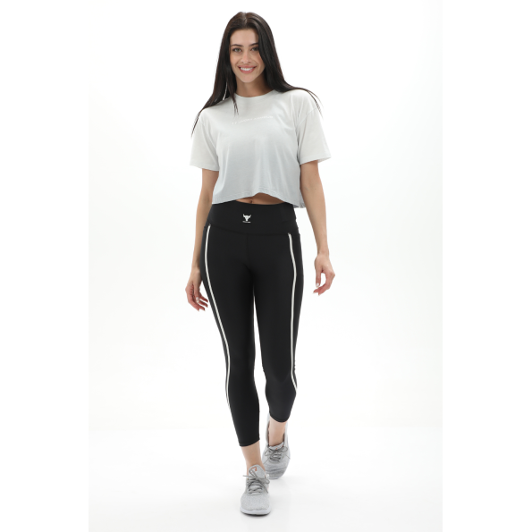 Γυναικείο cropped t-shirt UNDER ARMOUR 1376750 UA BRANDED DIP DYE γκρι Γυναικεία