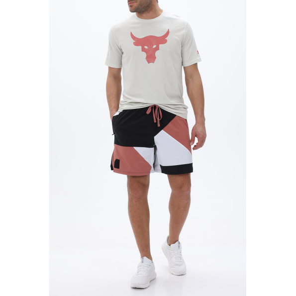 Ανδρικό αθλητικό σορτς UNDER ARMOUR 1377306 Curry Woven 7IN μαύρο λευκό Ανδρικά
