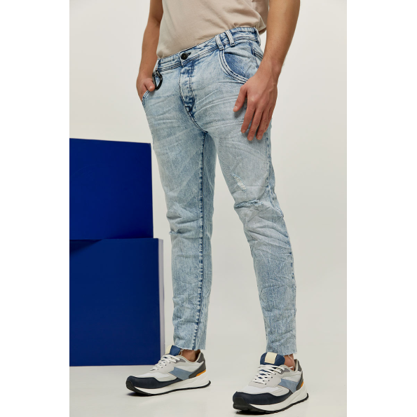Ανδρικό jean παντελόνι EDWARD JEANS MP-D-JNS-S22-012 KRAMAR-KS μπλε ανοιχτό Ανδρικά