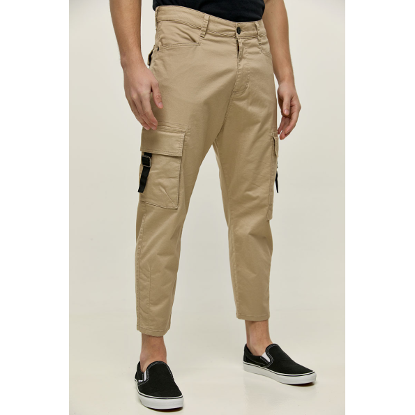 Ανδρικό cargo παντελόνι EDWARD JEANS MP-N-PNT-S22-009 RENNY-KL μπεζ