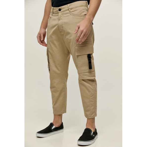 Ανδρικό cargo παντελόνι EDWARD JEANS MP-N-PNT-S22-009 RENNY-KL μπεζ Ανδρικά