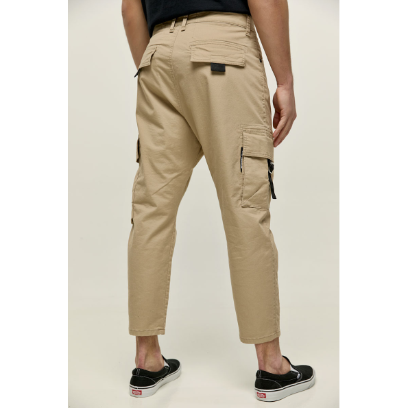 Ανδρικό cargo παντελόνι EDWARD JEANS MP-N-PNT-S22-009 RENNY-KL μπεζ Ανδρικά