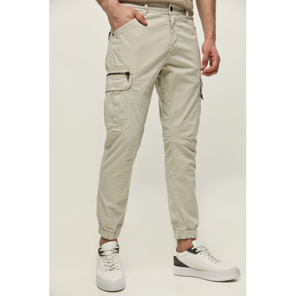 Ανδρικό casual παντελόνι EDWARD JEANS MP-N-PNT-S22-015 DONELL-SF εκρού