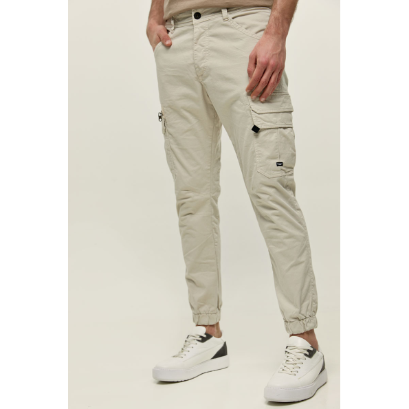Ανδρικό casual παντελόνι EDWARD JEANS MP-N-PNT-S22-015 DONELL-SF εκρού Ανδρικά